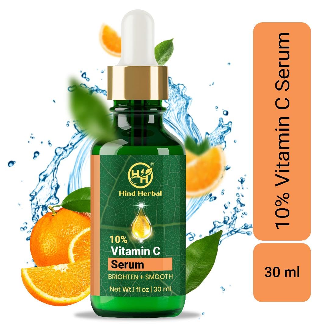 Hind Herbal Improved Vitamin C Hyaluronic Acid Retinol Serum Set of 3 (1 Fl Oz each) Brightening, Face Firming, Hydrating Skincare Routine Kit, Anti