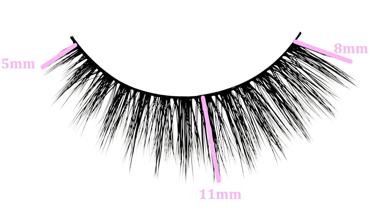 Icona Lashes False Eyelashes Pack - Fake Eyelashes Extensions - Soft, Fluffy Falsies with Tapered Ends & Professional-Grade Band - Handmade, Vegan