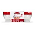 Rubbermaid 7f55retchil Takealongs Food Storage Rectangle Containers, 4 Cup Capacity
