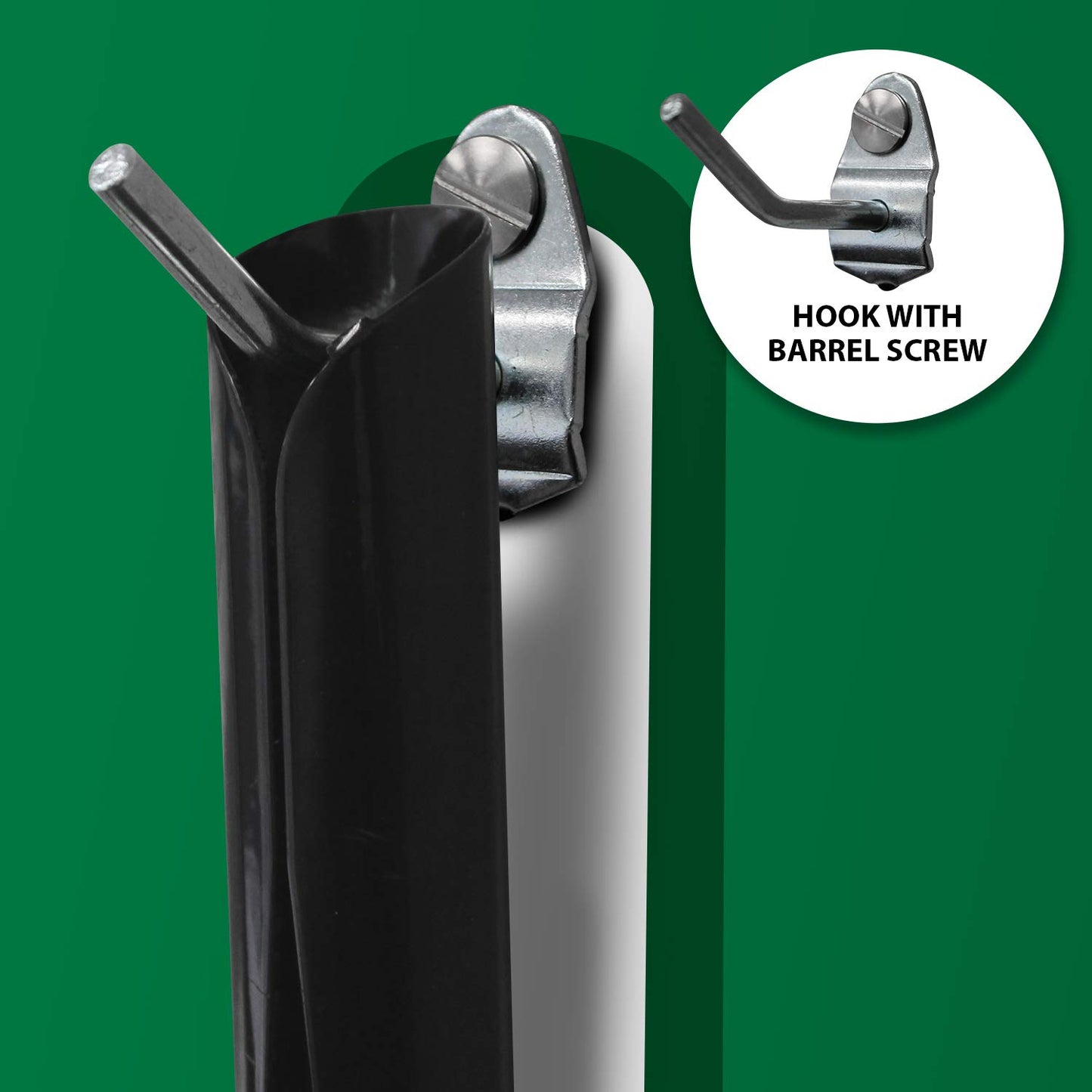 NMC SB104AL 5S Janitorial Shadow Board, Green/White, 68"X30", Heavy-DutyAluminum (Tools Sold Separately)