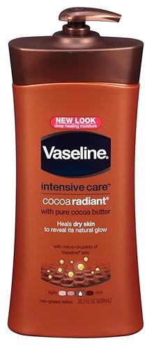 Vaseline Intensive Care Lotion Cocoa Radiant 20.3 Ounce Pump (600ml) (6 Pack)