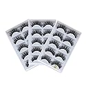 HIPRETTYUS 15 Pairs 3D Mink False Lashes, Wholesale Handmade Reusable 3D Faux Mink Fake Eyelashes, Wispy Long Full Natural Pack…