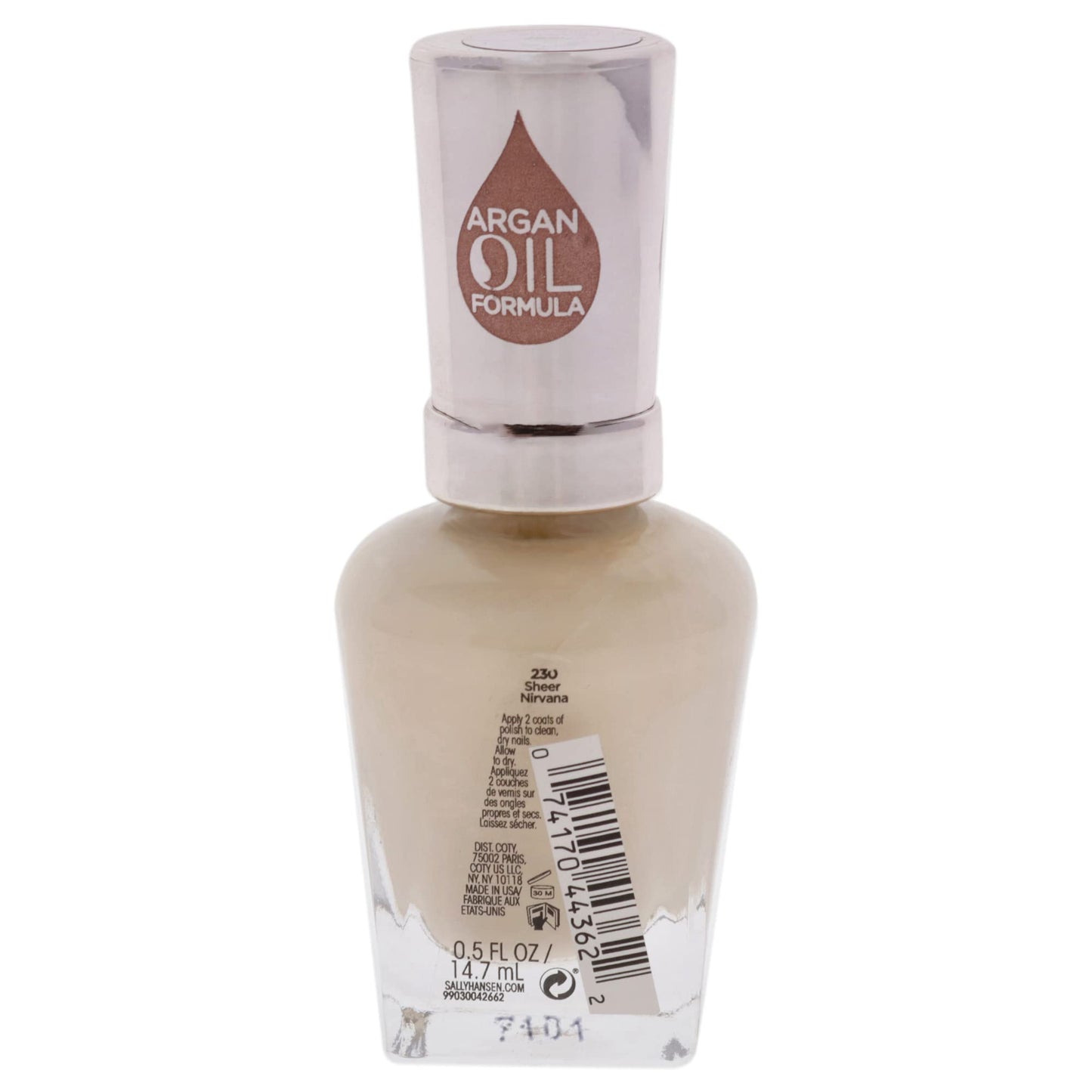 Sally Hansen Color Therapy Nail Polish - 230 Sheer Nirvana Nail Polish Women 0.5 oz Beauty & Personal Care Sally Hansen