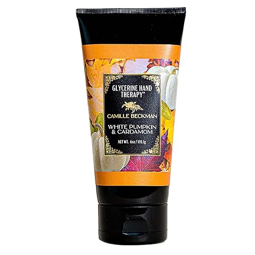 Camille Beckman Glycerine Hand Therapy Cream, White Pumpkin & Cardamom, 6 Ounce