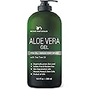 Aloe vera Gel - from 100% Pure Organic Aloe Infused with Manuka Honey, Stem Cell, Tea Tree Oil - Natural Raw Moisturizer for Face, Body, Hair. Perfect