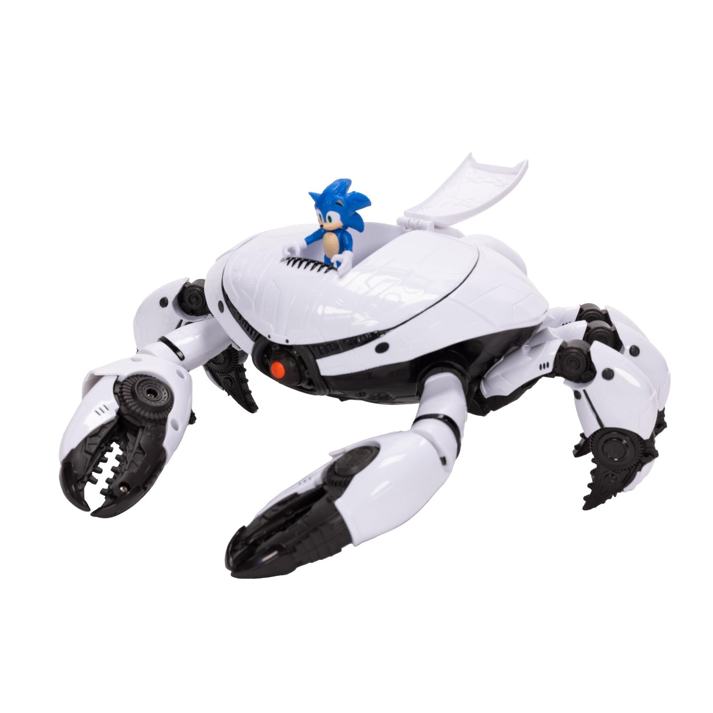 Sonic the Hedgehog 3 Movie Crab Mech Playset – 2.5" Sonic Action Figure with Pinching Claws, Official Licensed Kids Toy