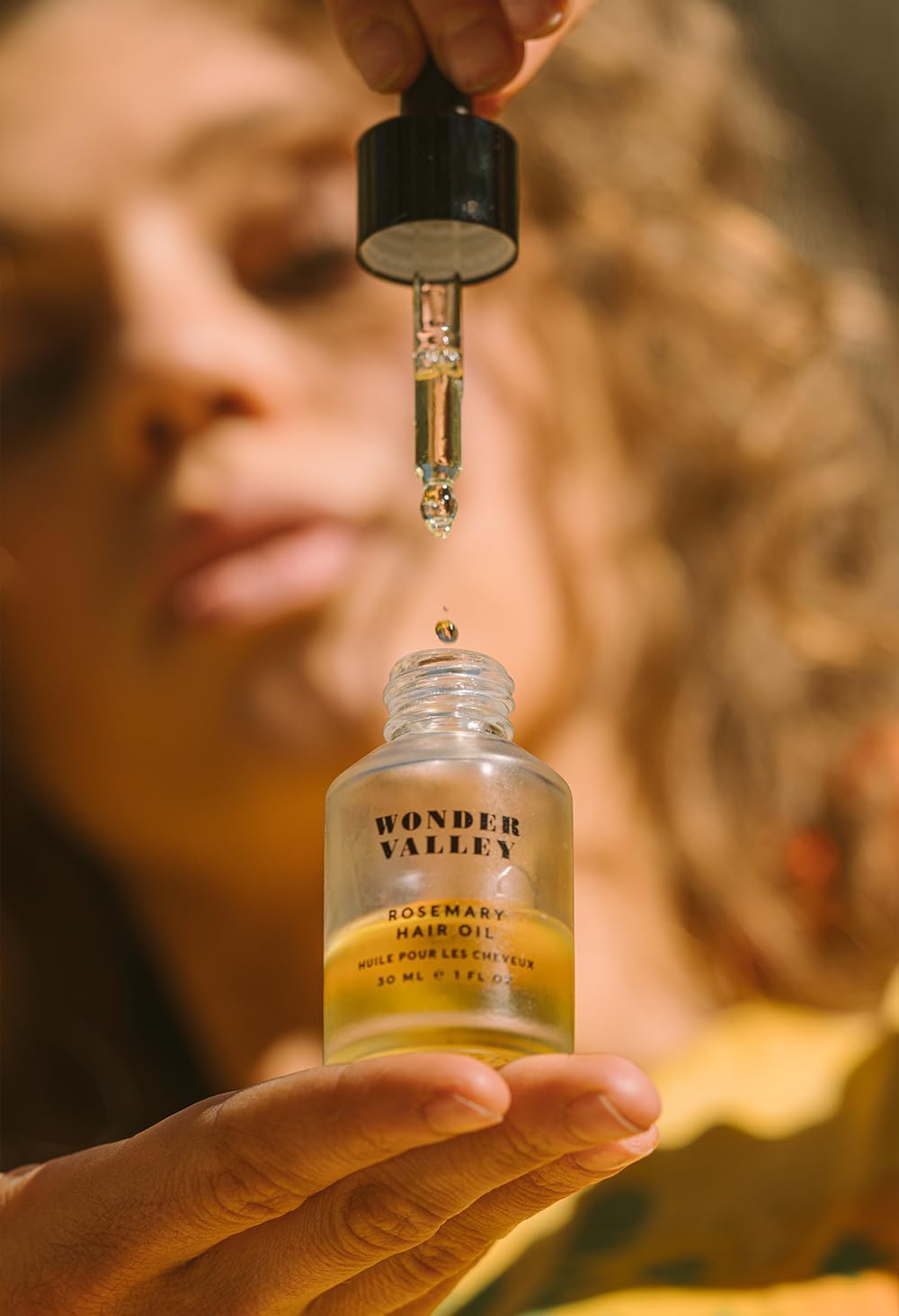 WONDER VALLEY - Rosemary Hair Oil | Vegan, Cruelty-Free, Sulfate-Free | Boosts Shine, Tames Frizz, and Strengthens Hair (1 fl oz | 30 ml)