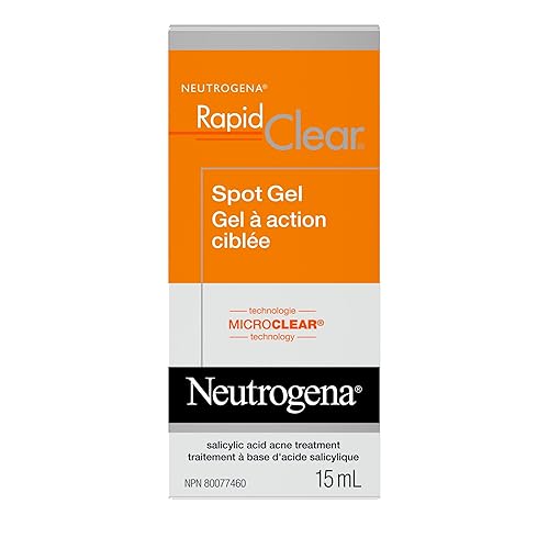 Neutrogena Rapid Clear Acne Eliminating Spot Treatment Gel with Witch Hazel and Salicylic Acid Acne Medicine for Acne-Prone Skin, 0.5 fl. oz