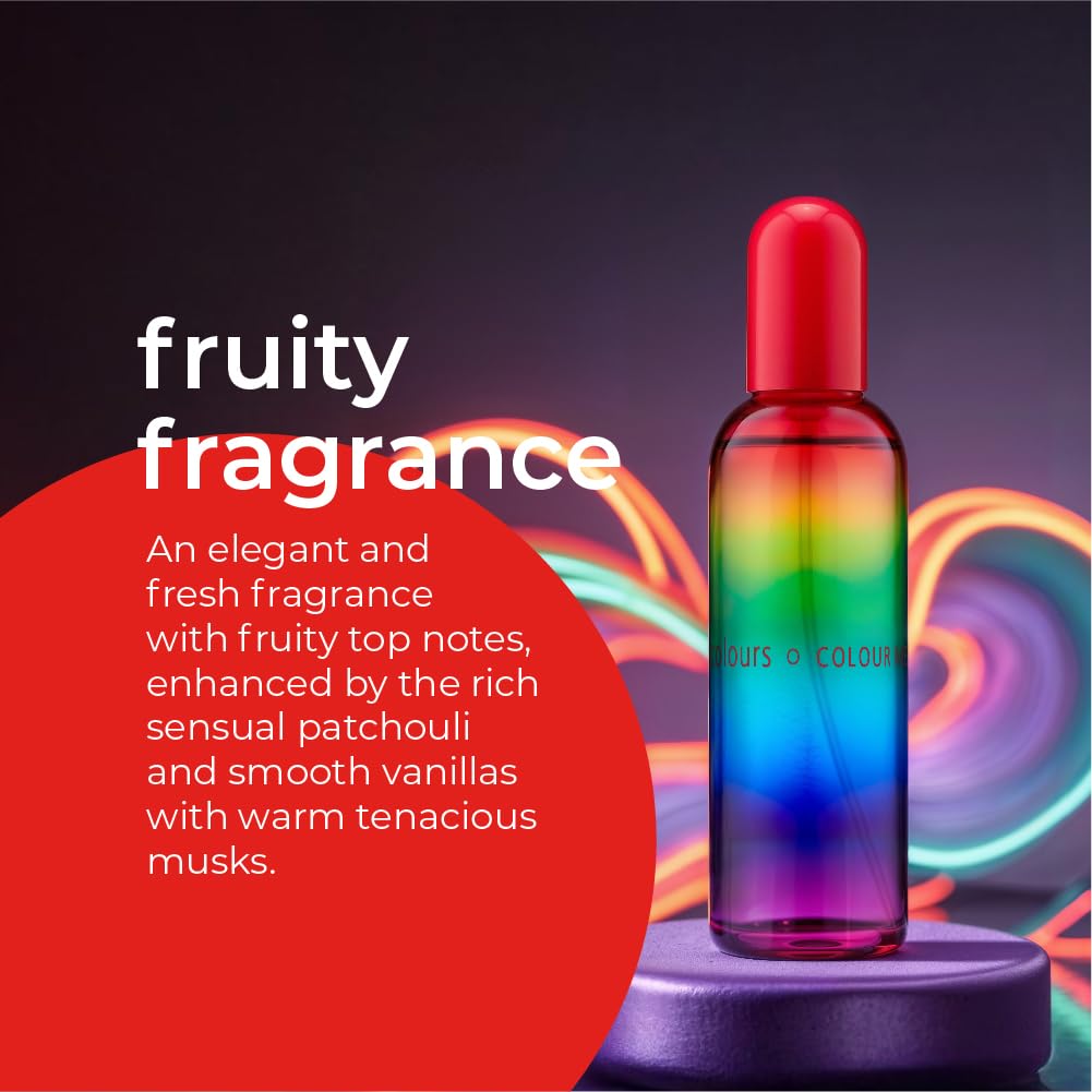 COLOUR ME Milton-Lloyd Colours - Eau de Parfum for Women - Rose, Vanilla Perfume for Women - Floral, Chypre Fragrances - Long Lasting Perfume - 3.4 oz