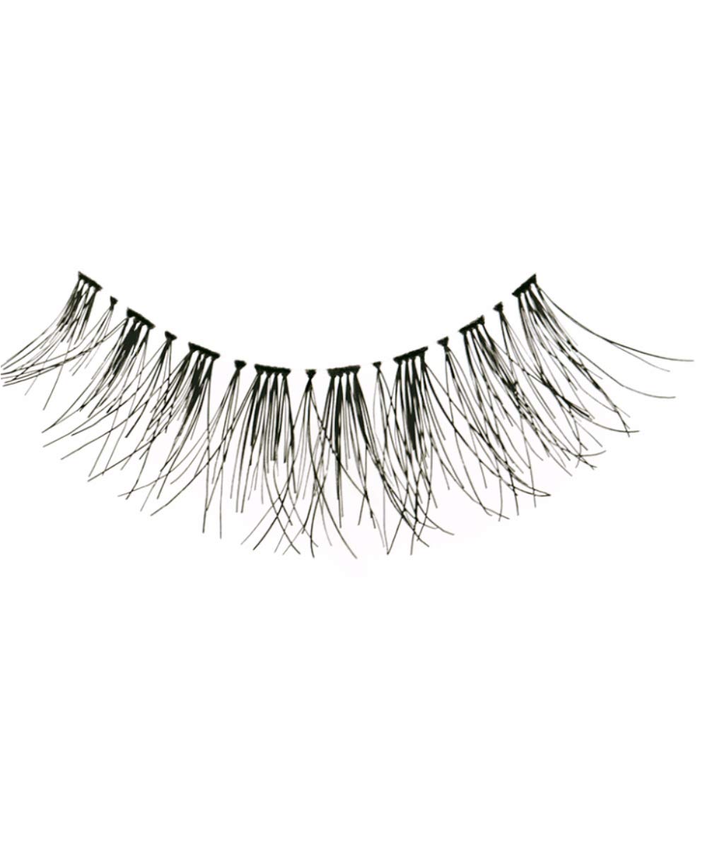 Red Cherry #601 False Eyelashes, Black (Pack of 6 Pairs)