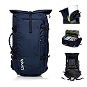 Mens Travel Backpack 45l - Carry On Bags for Airplanes Fits 17 Inch Laptop Expandable Backpack Suitcase with Rain Cover - Fujisawa (Navy)