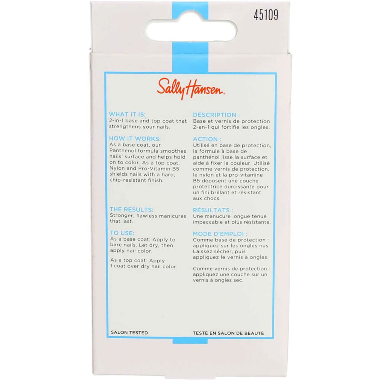 Sally Hansen Double Duty Base & Top Coat 0.45 Ounce (13.3ml) Beauty & Personal Care Sally Hansen