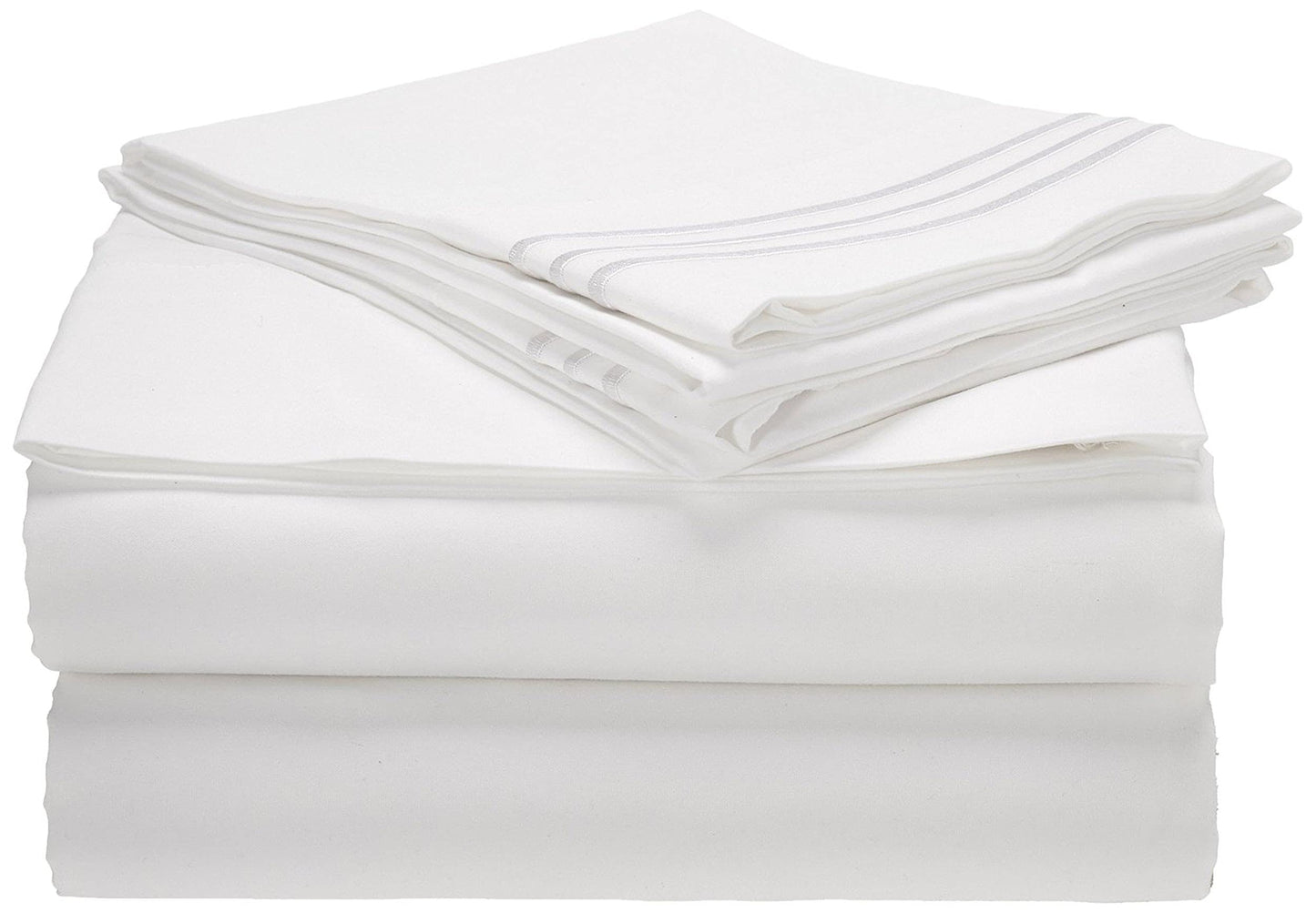 CELINE LINEN 1800 Series Hotel Quality Super Soft Wrinkle Resistant & Fade Resistant Beautiful Design on Pillowcases 3-Piece Sheet Set, Deep Pocket Up