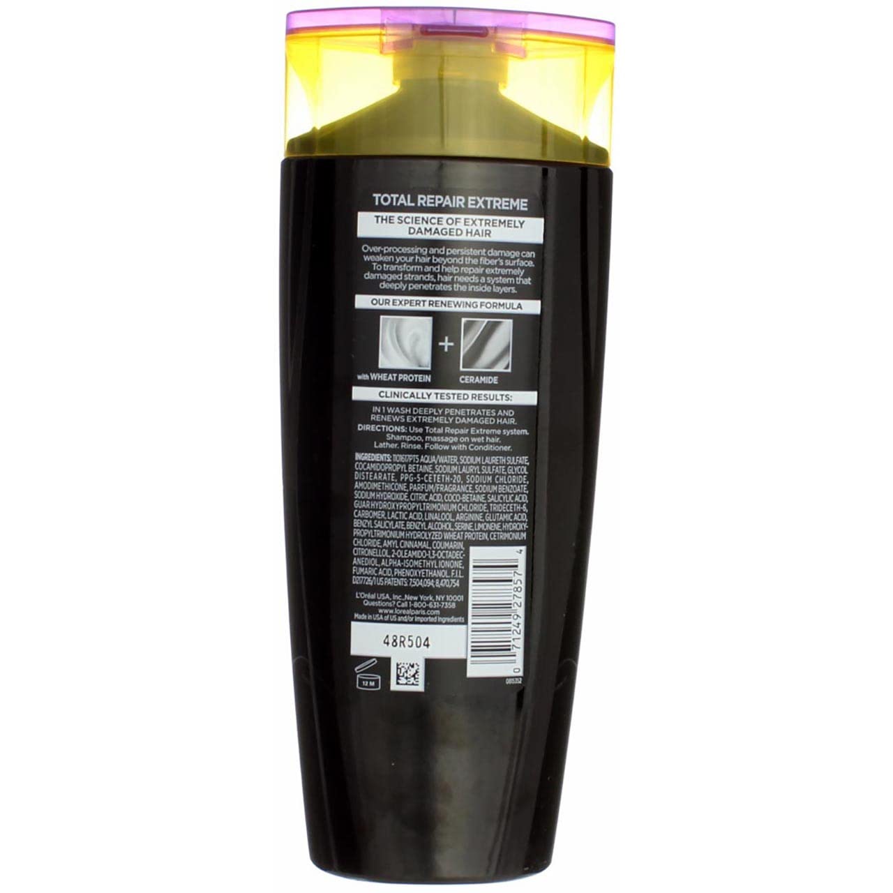 L'Oreal Advanced Haircare Total Repair Extreme Reconstructing Shampoo 12.60 oz (Pack of 6)
