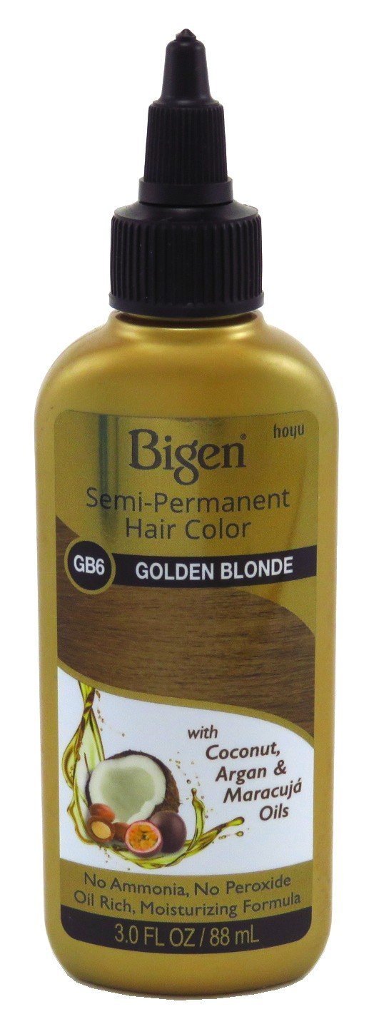 Bigen Semi-Permanent Haircolor #Gb6 Golden Blonde 3 Ounce (88ml) (2 Pack)