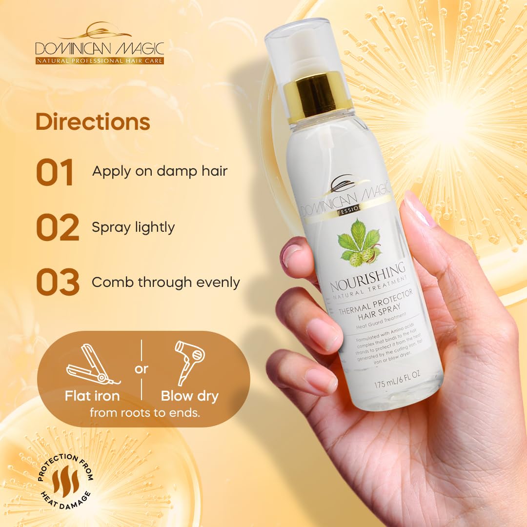 Domincan Magic Thermal Hair Spray, 6 Ounce