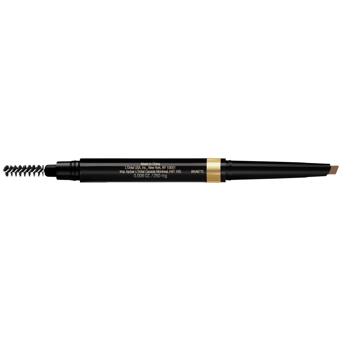 L'Oreal Paris Brow Stylist Shape & Fill Mechanical Eye Brow Makeup Pencil, Brunette, 0.008 oz.