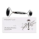 Mount Lai Warming Black Obsidian Facial Roller - The Stone of Clarity, Detoxifying Face Roller Tool for Purified Skin, Relaxation & Improved