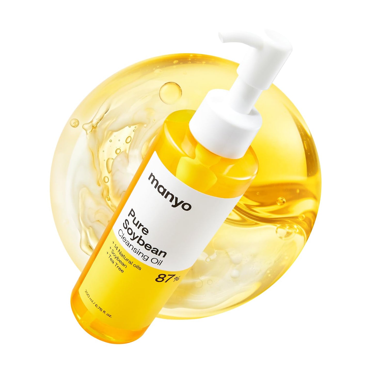MANYO Pure Cleansing Oil, Natural Oil Cleanser for Face, Makeup Blackhead Remover, Korean Skin Care, 6.76 fl oz (200ml) Beauty and Personal Care ma:nyo