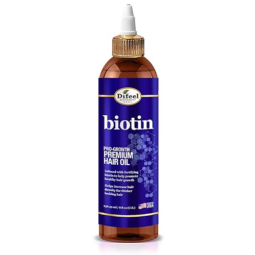 Difeel Biotin Pro Growth Premium Hair Oil 8 oz. - Infused with Fortifying Biotin for Healthy Hair Growth