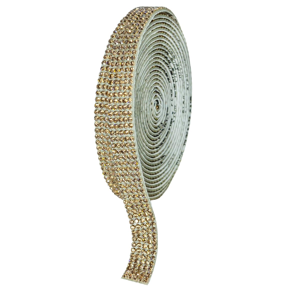 qiipii 3 Yards Crystal Golden Self Adhesive Rhinestone Strips K9 Glass Diamond Gold Bling Glitter Rhinestone Ribbon Sticker Bling Wrap Roll for Crafts Beauty & Personal Care qiipii