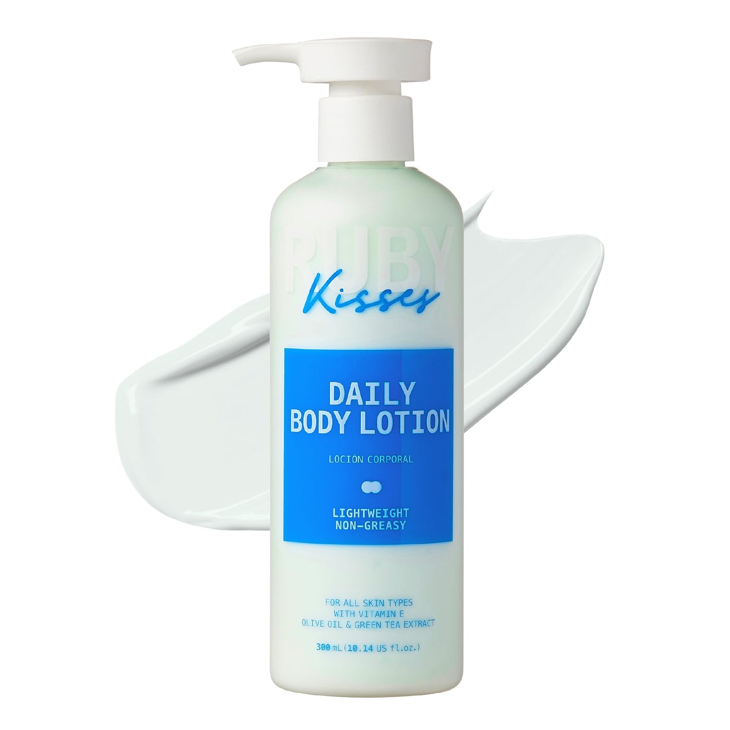 Ruby Kisses Daily Body & Hand Lotion, Lightweight & Non-Greasy, Suitable for Sensitive, All Skin Types, Deeply Nourish & Hydrate Skin All Day, Fast