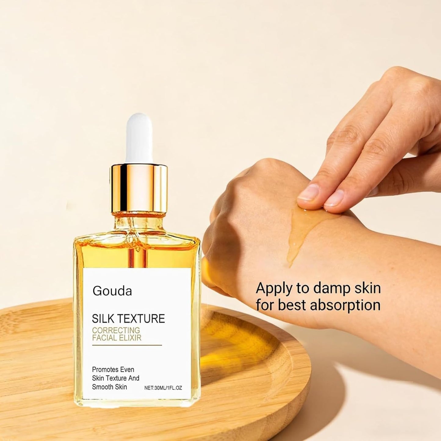 Gouda Silk Body Oil for Women, Perfume Oil, Visibly Firming, Deeply Anti Aging Moisturizing, Instantly Improve Elasticity, Non-greasy Hydration (2Pcs)
