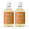 Deep Steep Bubble Bath, Honey Blossom 17 oz (Pack of 2) - Hypoallergenic, Clinically Tested Soothing Soak with Shea Butter & Argan Oil - Sulfate-Free