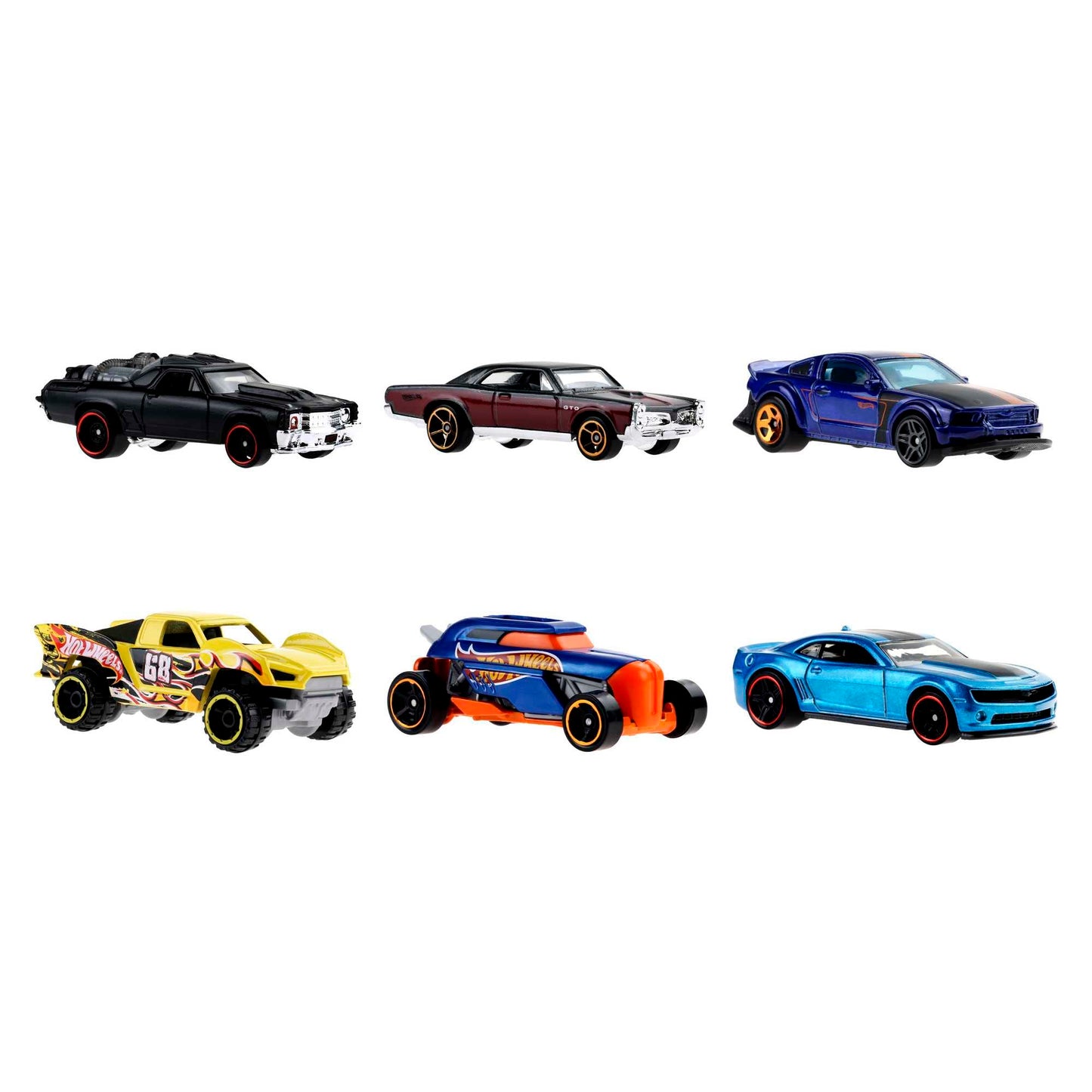 Hot Wheels HW Legends Multipacks of 6 Toy Cars, 1:64 Scale, Authentic Decos, Popular Castings, Rolling Wheels, Gift for Kids 3 Years Old & Up…
