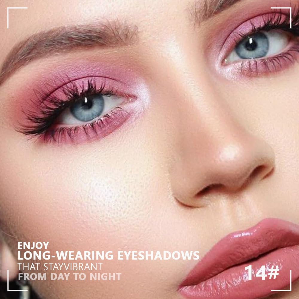 6 Color Eyeshadow Makeup Palette, 6 Rose Gold Dark Brown Nude Black Coffee Champagne Gold Eyeshadows Palette, Everyday Matte Shimmer Finish Eye Makeup Beauty and Personal Care HHLTOH