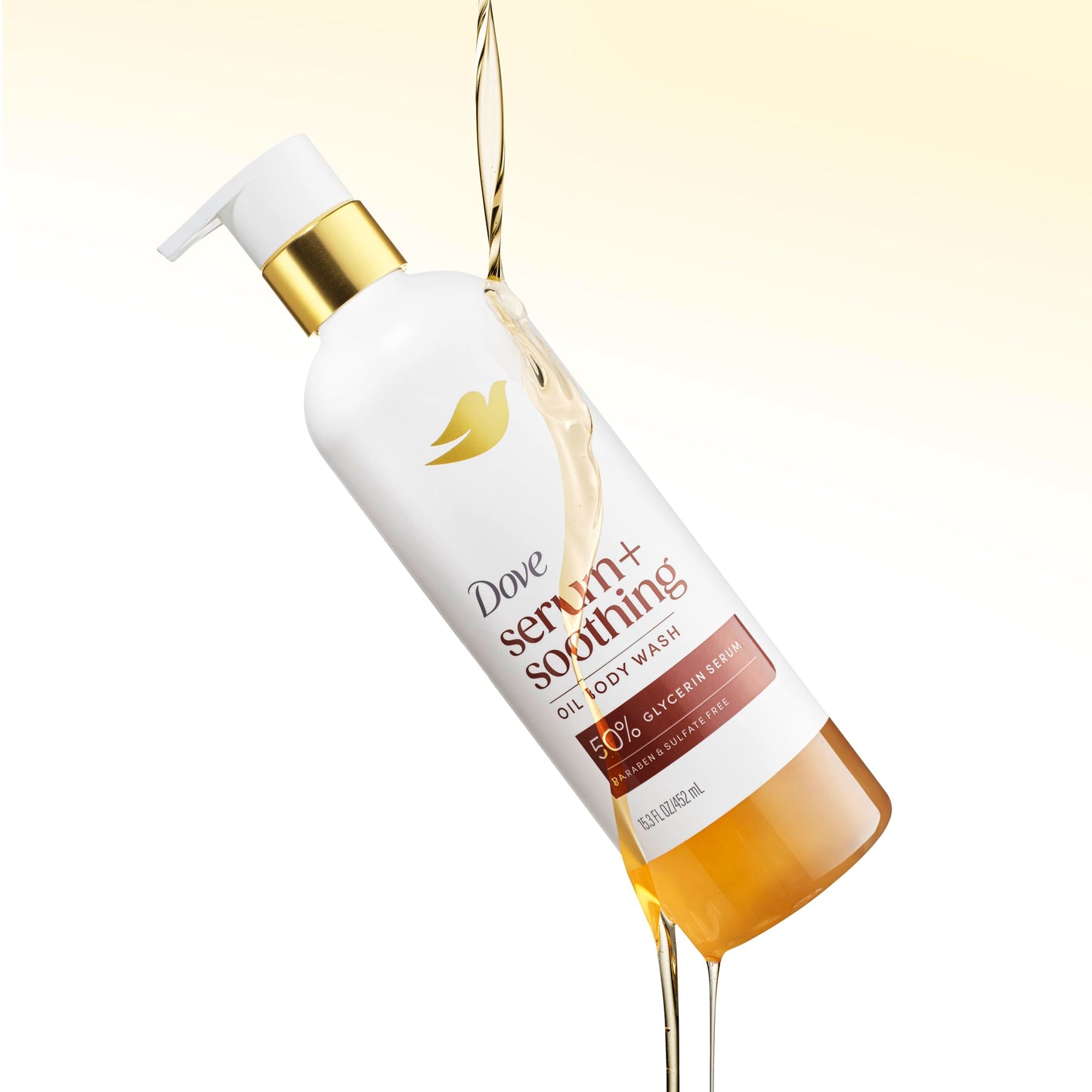 Dove Serum+ Shower Oil Body Wash with Jojoba & Monoi Flower Oils, Radiance Hydrating Cleanser, 15.3 fl oz Beauty & Personal Care Dove