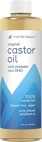 Home Health Original Castor Oil, Promotes Healthy Hair And Skin, Natural Skin Moisturizer - Pure, Cold Pressed, Non-GMO, Hexane-Free, Solvent-Free