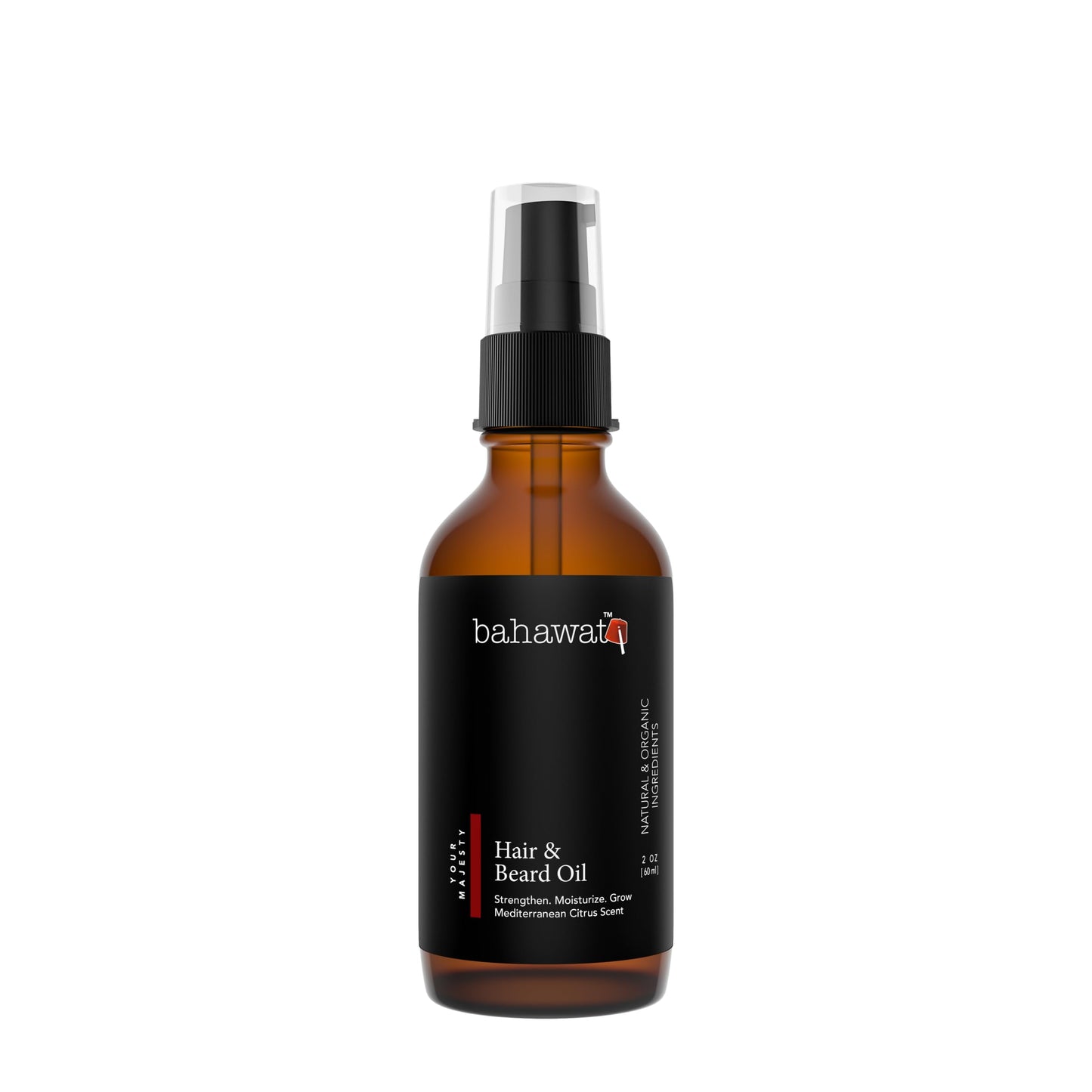 BAHAWAT: Premium Beard Oil Conditioner & Softener - Your Majesty- 2 ounce - Beard Itch and Dry Skin Relief - Handcrafted from Natural Ingredients