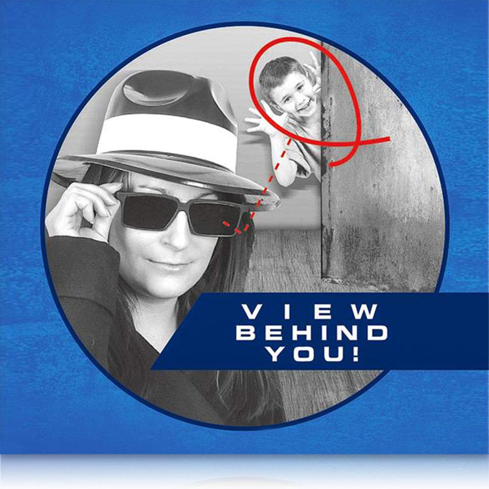 ArtCreativity Spy Glasses for Kids (Set of 3) – Rear View Sunglasses with Mirrors, Fun Party Favors & Secret Agent Costume Props, Blue