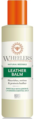 Wheelers Beeswax Leather Balm, 300ml | Cleans, Protects & Revives | Coconut Essential Oils & Vanilla Pods