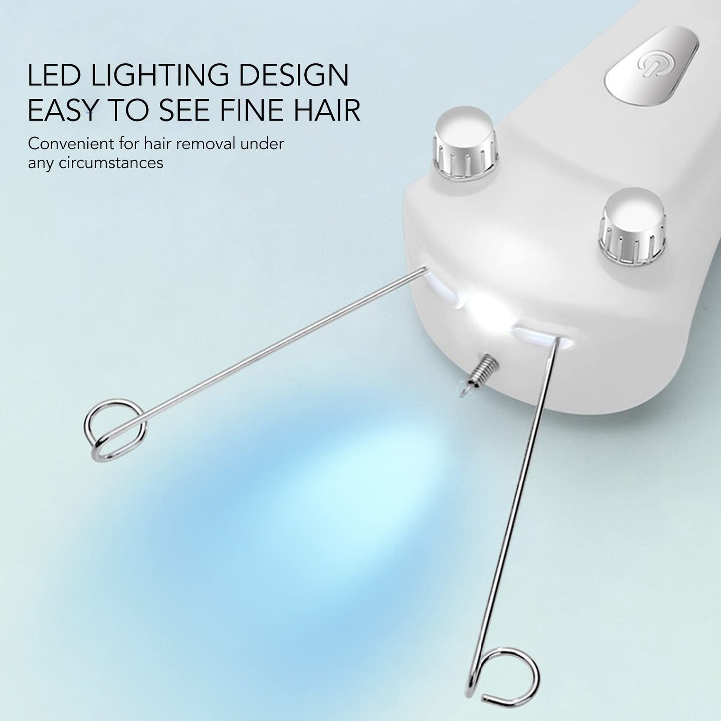 Threading Hair Removal for Women LED Light Electric Ladies Thread Hair Remover,Threader Machine Epilator for Fine Hairs on Face, Upper Lip, Arms Beauty and Personal Care Brrnoo
