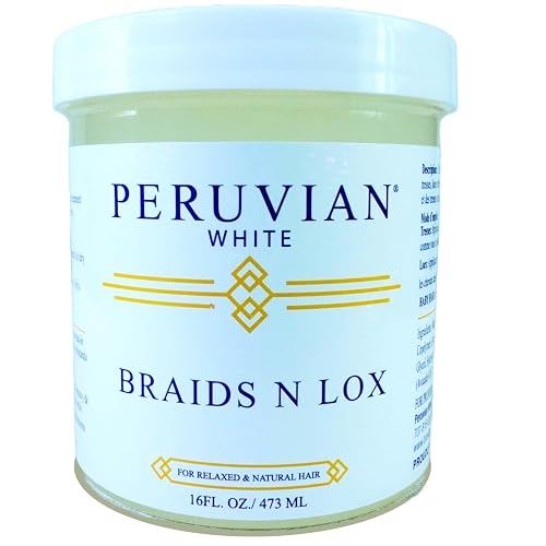 Peruvian white Braids N Lox Gel - Smooths Edges,Locks in Style