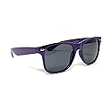 My Shades - Retro 80's Classic Rectangle Sunglasses (Purple, Smoke)