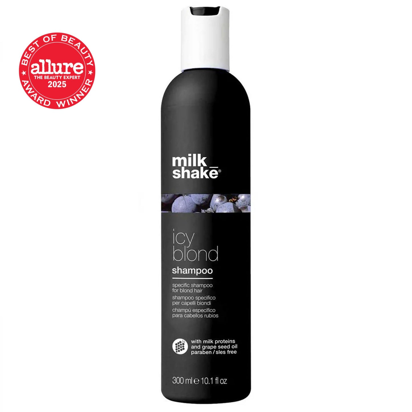 milk_shake icy blond shampoo | award winning toning shampoo with black pigment to cool brassy and enhance platinum blonde hair | ideal for maintaining Beauty and Personal Care milk_shake