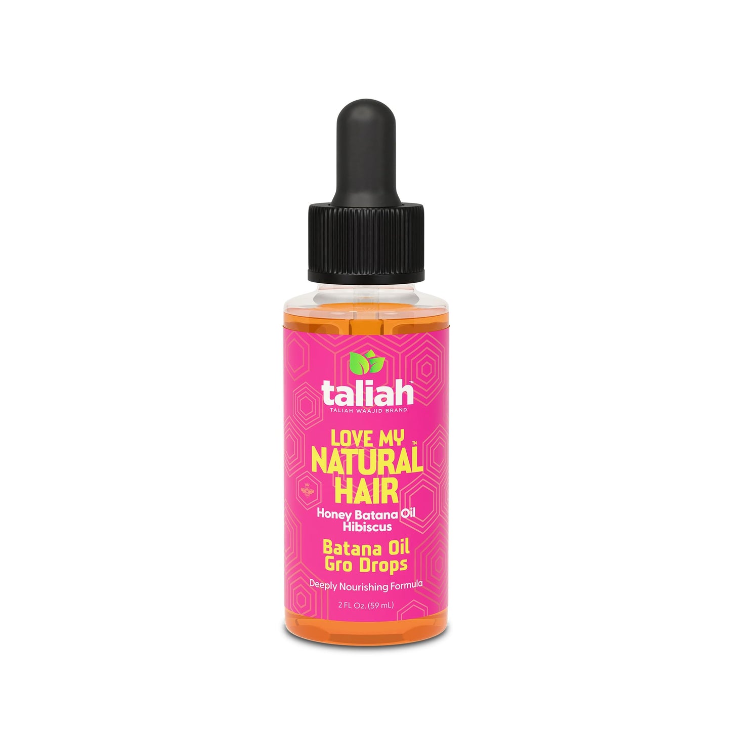 Taliah Waajid Love My Natural Hair Batana Oil Gro Drops 2oz - For Hair & Scalp with Batana Oil - Strengthens, Soothes Dry Scalp & Promotes Healthy