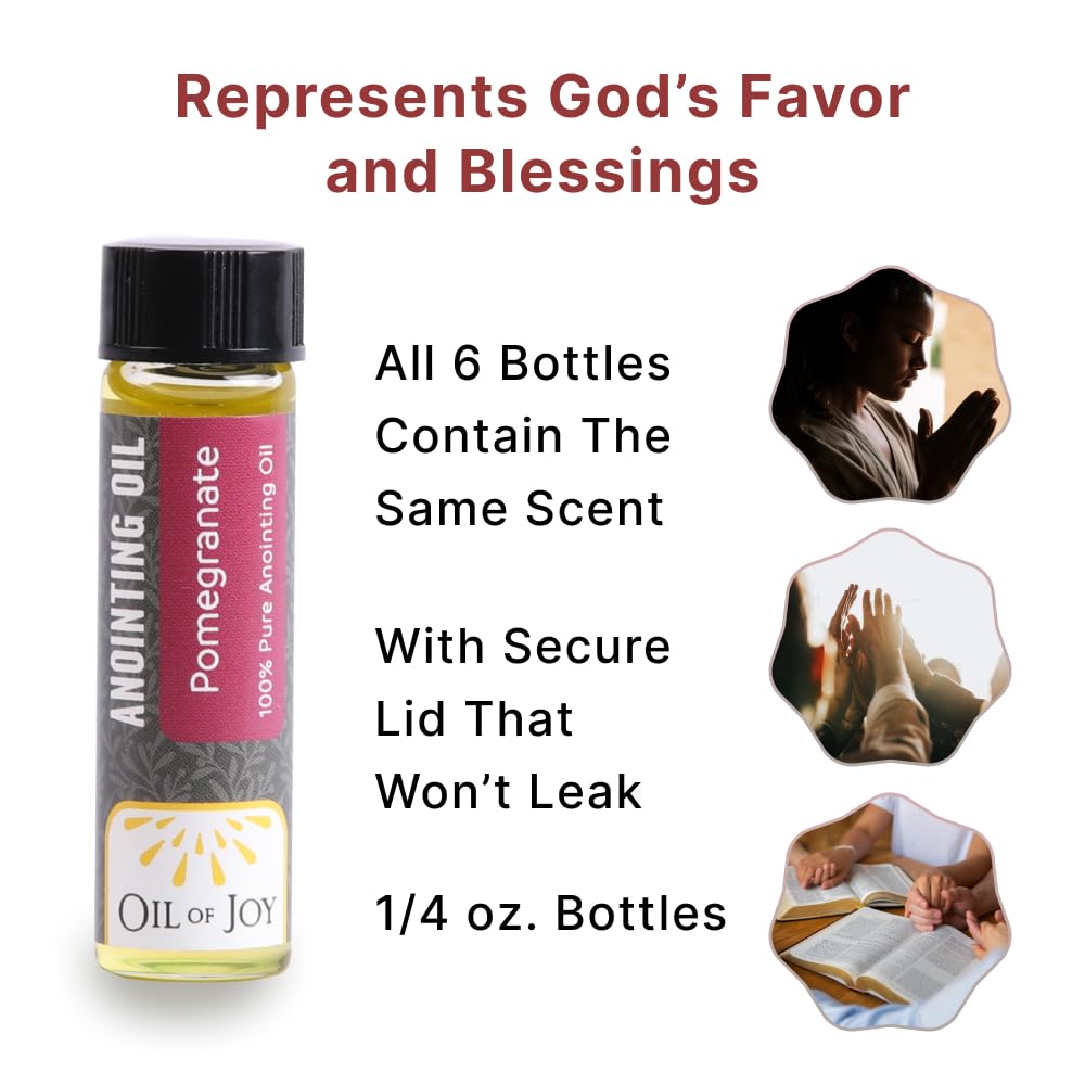 Anointing Oil for Prayers Pomegranate 6 Pack 1/4 oz