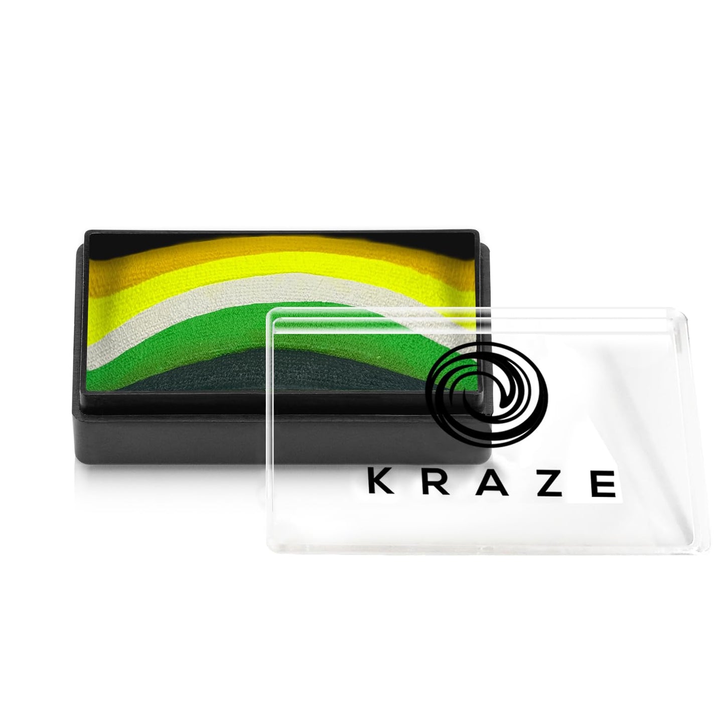 Kraze FX Dome Stroke - Summer Leaf by Linnea (25 gm), Professional 1-Stroke Split Cake, Hypoallergenic, Non-Toxic, Water Activated Face & Body