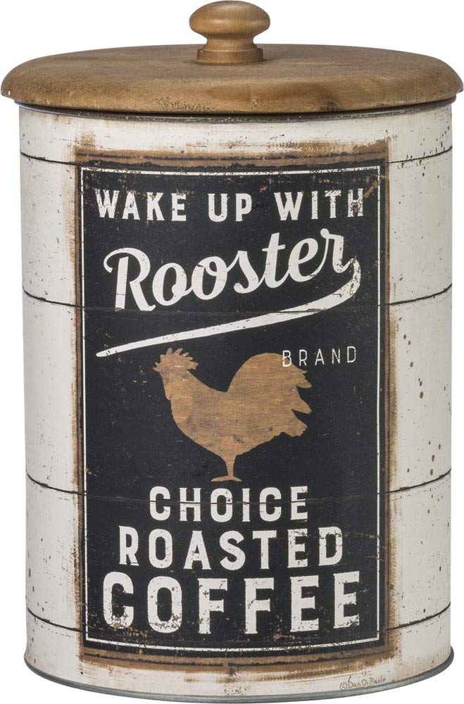 Primitives by Kathy 39060 Farmhouse Tin Canisters, Sugar/Coffee/Flour