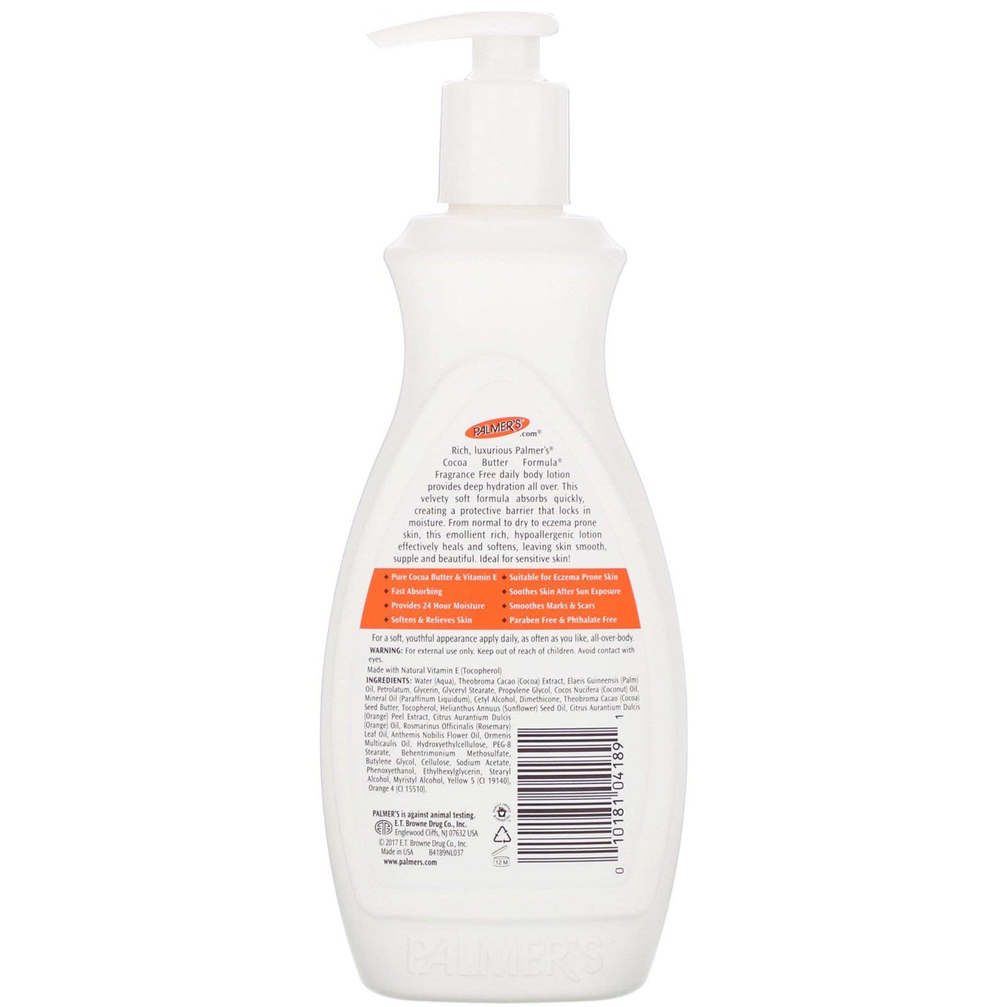 Palmer's Cocoa Butter Formula Lotion Fragrance Free 13.50 oz (Pack of 6)