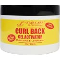STAR CARE Curl Back Gel Activator 8oz Hydrating Curl Enhancer with Glycerin Softens Moisturizes for Healthy Defined Curls Reduces Breakage & Split