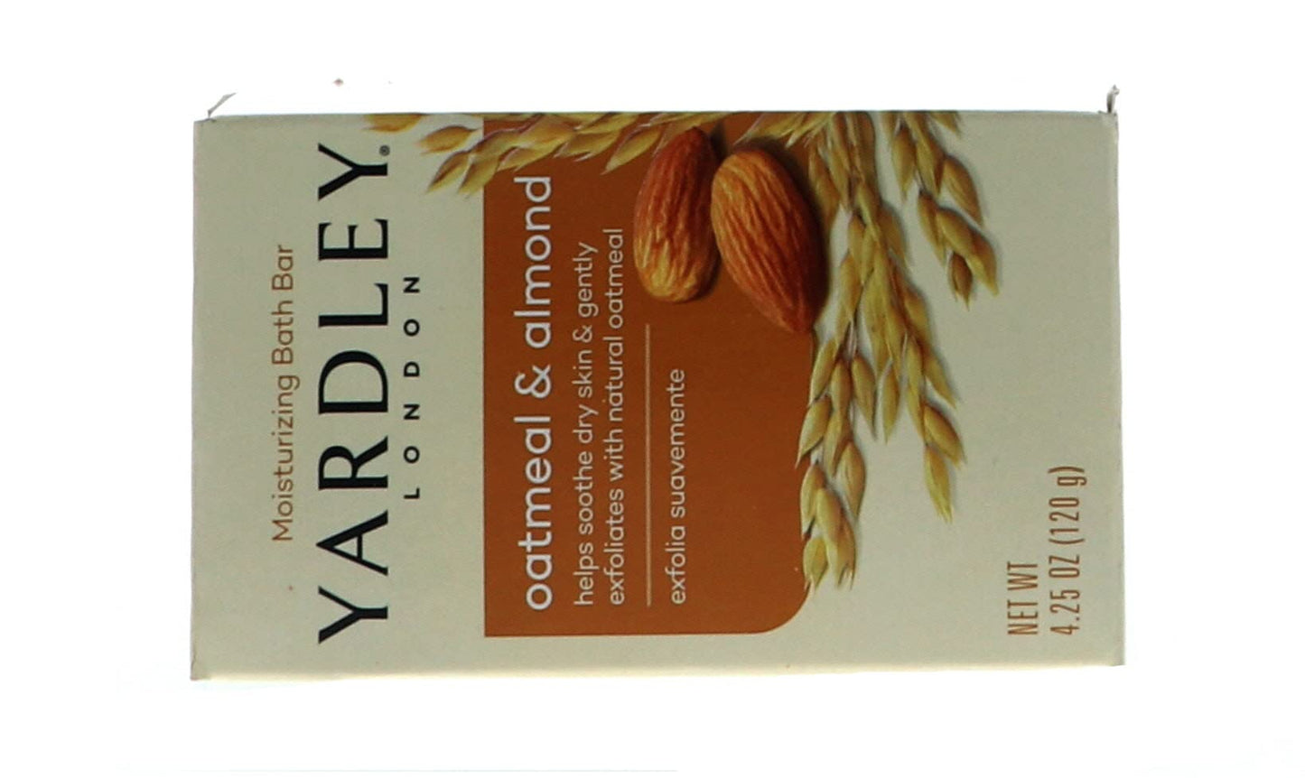 Yardley Oatmeal Almond Bath Bar 4oz - Pack of 6