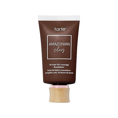 tarte Amazonian clay 16-hour Full Size coverage foundation - Matte Finish Foundation with Amazonian Clay & Vitamin E for Hydration & Smooth Looking
