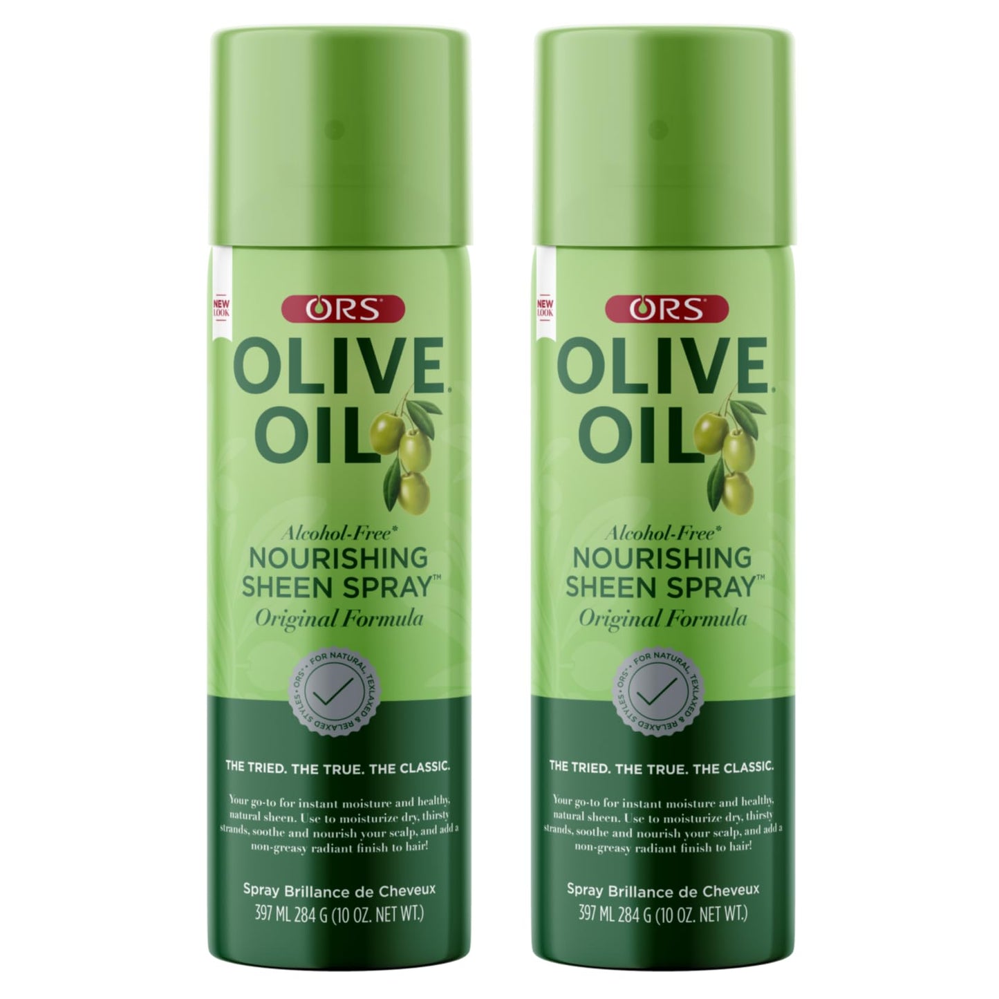 ORS Olive Oil Nourishing Sheen Spray Original Moisturizes Hair for Healthy Sheen 10 Ounce (Pack of 2)
