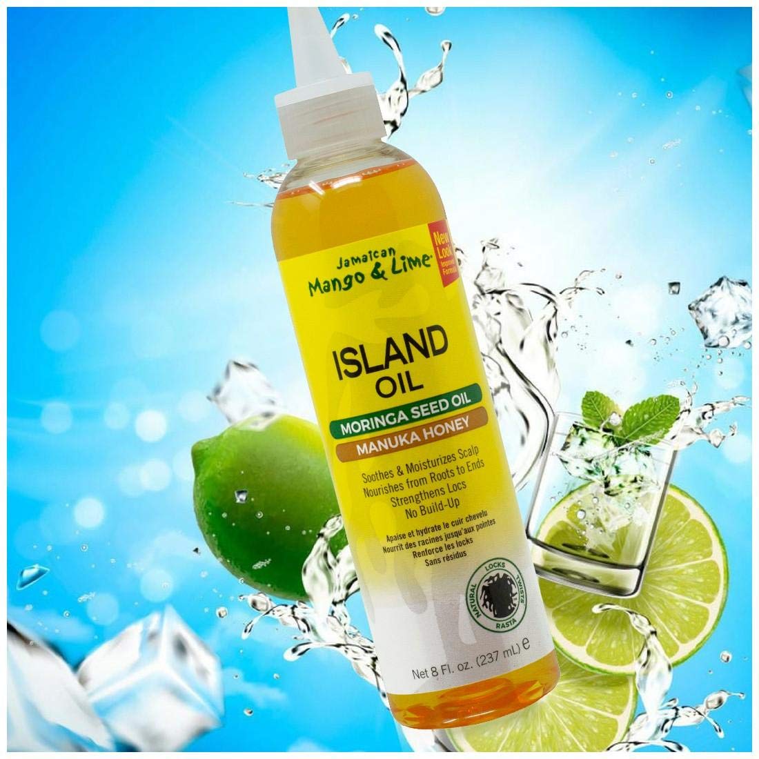 Jamaican Mango & Lime"Island Oil, Scalp Oil" - 8 Oz,Pack of 3