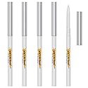 KAIQIKAIXI 5Pcs White Eyeliner Pen, Eyebrow,Eye Shadow Pencil, Lip Line Pen, Eyelid Pad, Pencil Makeup Set Tool